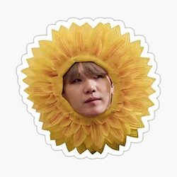 Yoongi Sunflower Sticker