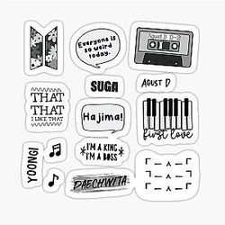 Yoongi sticker set