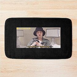 You are cool & rich in handsome - Yoongi quote Bath Mat