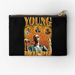 Young Dolph Fire Boot Vintage Zipper Pouch
