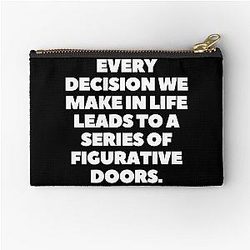 Young Dolph Every decision makes life leads to a series of figurative doors Zipper Pouch