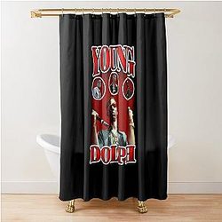 Young Dolph Red Vintage Shower Curtain