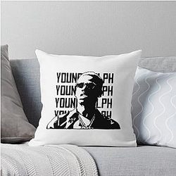 Young Dolph Throw Pillow