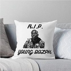 R.I.P. Young Dolph Throw Pillow
