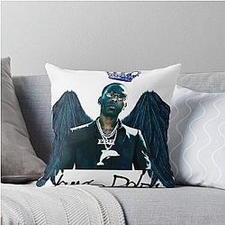 Young Dolph Legend Throw Pillow