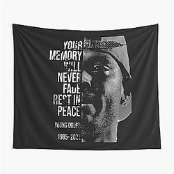 Your memory will never fade rest in peace young dolph Tapestry