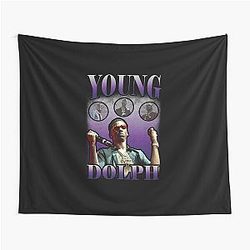 Young Dolph Purple Bootleg Vintage Tapestry