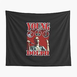 Young Dolph Red Vintage Tapestry