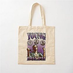 Young Dolph Purple Cotton Tote Bag