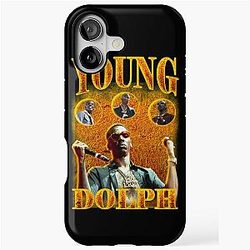 Young Dolph Fire Vintage iPhone Case