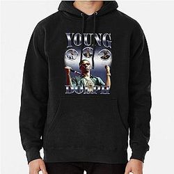 Young Dolph Silver Vintage Pullover Hoodie