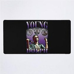 Young Dolph Purple Vintage Desk Mat