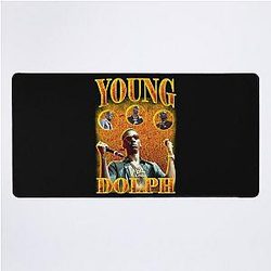 Young Dolph Fire Vintage Desk Mat