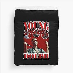 Young Dolph Red Vintage Duvet Cover