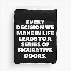 Young Dolph Every decision we make in life leads figurative doors Duvet Cover