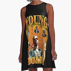 Young Dolph Fire Boot Vintage A-Line Dress