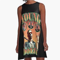 Young Dolph Orange Bootleg Vintage Dress