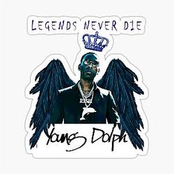 Young Dolph Sticker