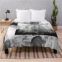 Rest In Peace Young Dolph 1985-2021 Throw Blanket