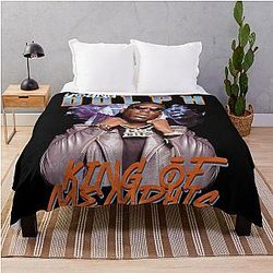 Young Dolph Urban Art Tribute Throw Blanket