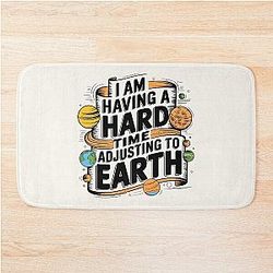 I am Having a Hard Time Adjusting to Earth Young Sheldon Sheldon Cooper Bath Mat