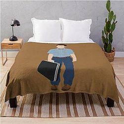 Young Sheldon Fan Art First Day of School Suitcase Throw Blanket