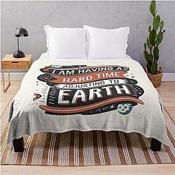 I am having a hard time adjusting to earth young sheldon sheldon cooper throw blanket