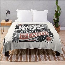I am Having a Hard Time Adjusting to Earth Young Sheldon Sheldon Cooper Throw Blanket
