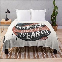 I am Having a Hard Time to Earth Young Sheldon Sheldon Cooper Throw Blanket