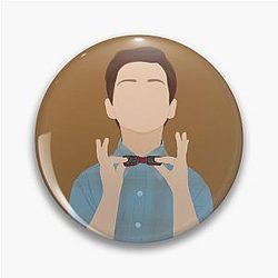 Young Sheldon Fan Art Pin