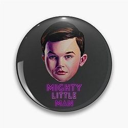 Young Sheldon - Mighty Man - Watercolor Painting Pin
