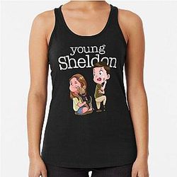 Young Sheldon Racerback Tank Top