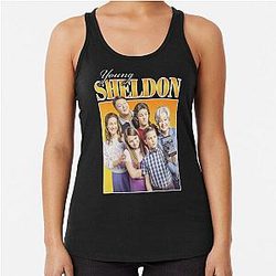 Young Sheldon Racerback Tank Top