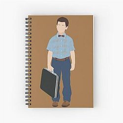 Young Sheldon Fan Art First Day of School Suitcase Notebook