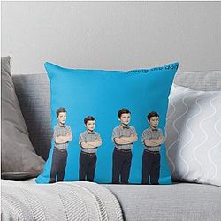 Young Sheldon Blue Album Throw Pillow