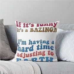 Young Sheldon funny quotes sticker pack Throw Pillow