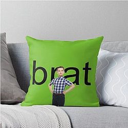 Young Sheldon Brat Album Cover Throw Pillow