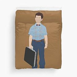 Young Sheldon Fan Art First Day School Suitcase Duvet Cover