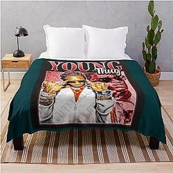 Young Thug Old English Throw Blanket