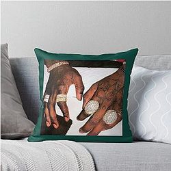 Young Thug - Old English Throw Pillow
