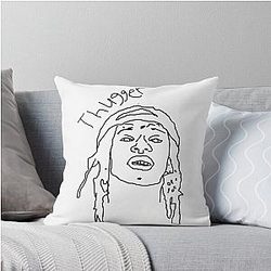 Young Thug Old English Throw Pillow