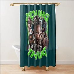 Young Thug - Old English Shower Curtain