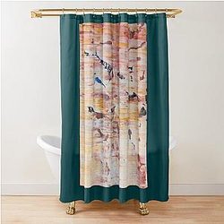 Young Thug at Computer Shower Curtain