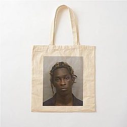 Young Thug Mugshot Cotton Tote Bag