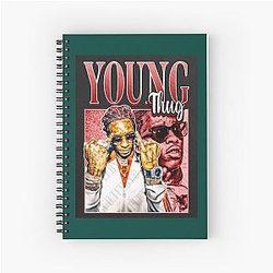 Young Thug - Old English Spiral Notebook