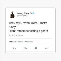 Young Thug GOAT Sticker
