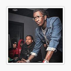 Young Thug Computer Stickers