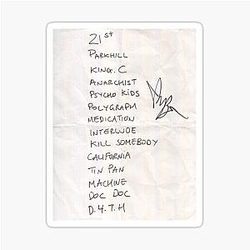 Original Signed YUNGBLUD tour sticker