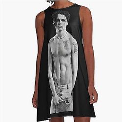 Yungblud B W Vintage Fan Art Dress