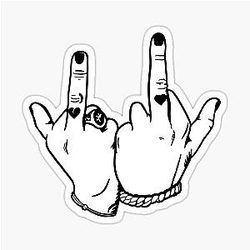 Yungblud Hand Sticker